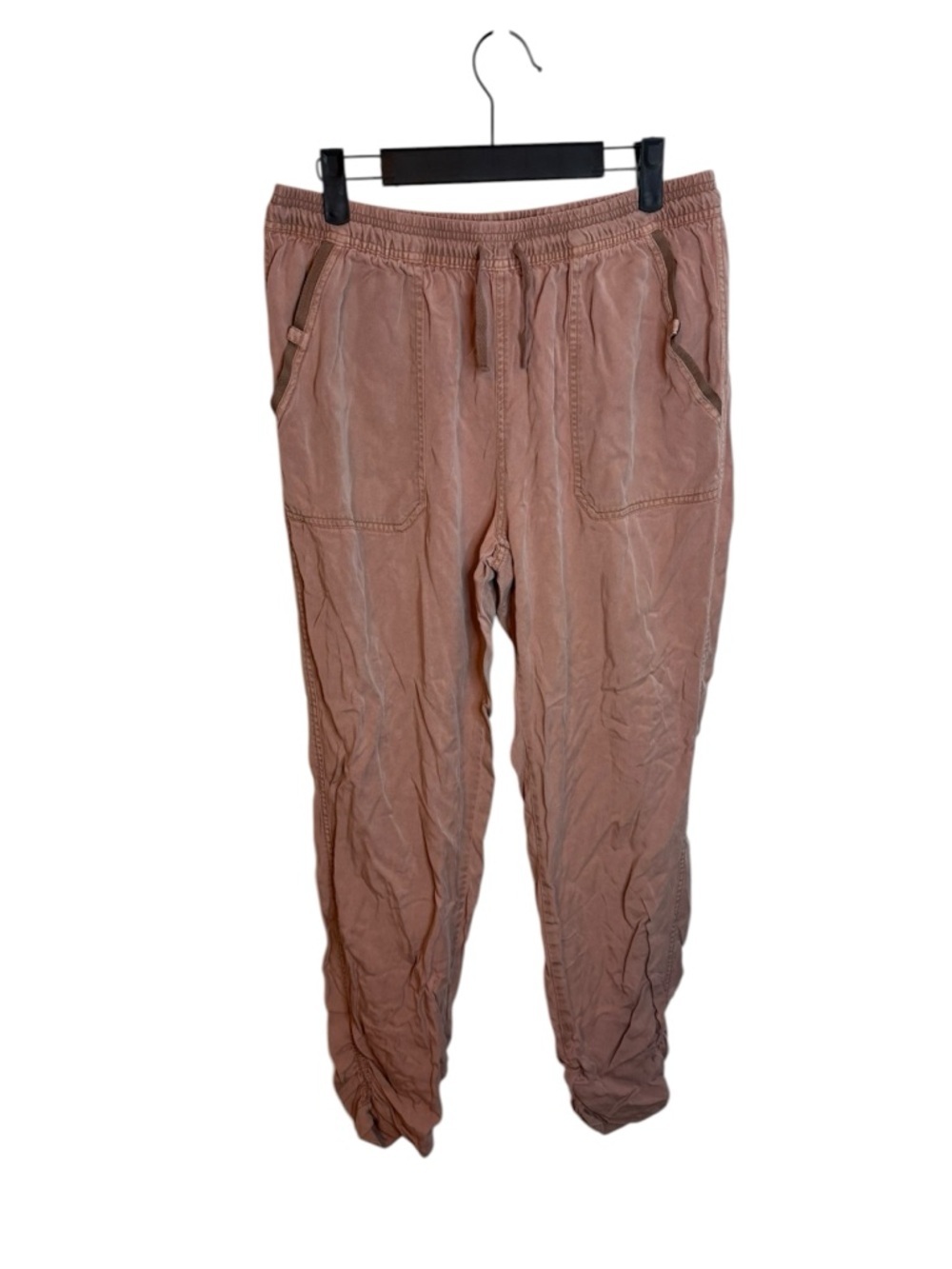 Thread & Supply Mocha Ruched Chambray Joggers